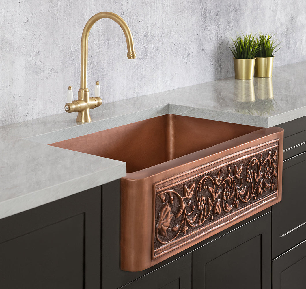 Copper Country Kitchen Sink Single Bowl