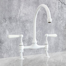 Load image into Gallery viewer, Traditional Kitchen Mixer Tap - Porcelain Levers
