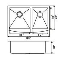 Load image into Gallery viewer, Stainless Steel Butler Sink Offset Bowl
